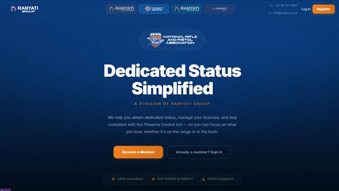 NRAPA website home page